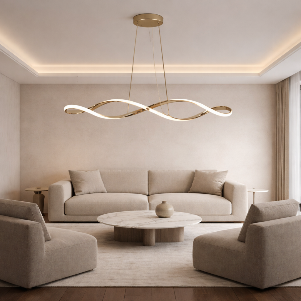 VERSA — Lustre LED Cristal Contemporain