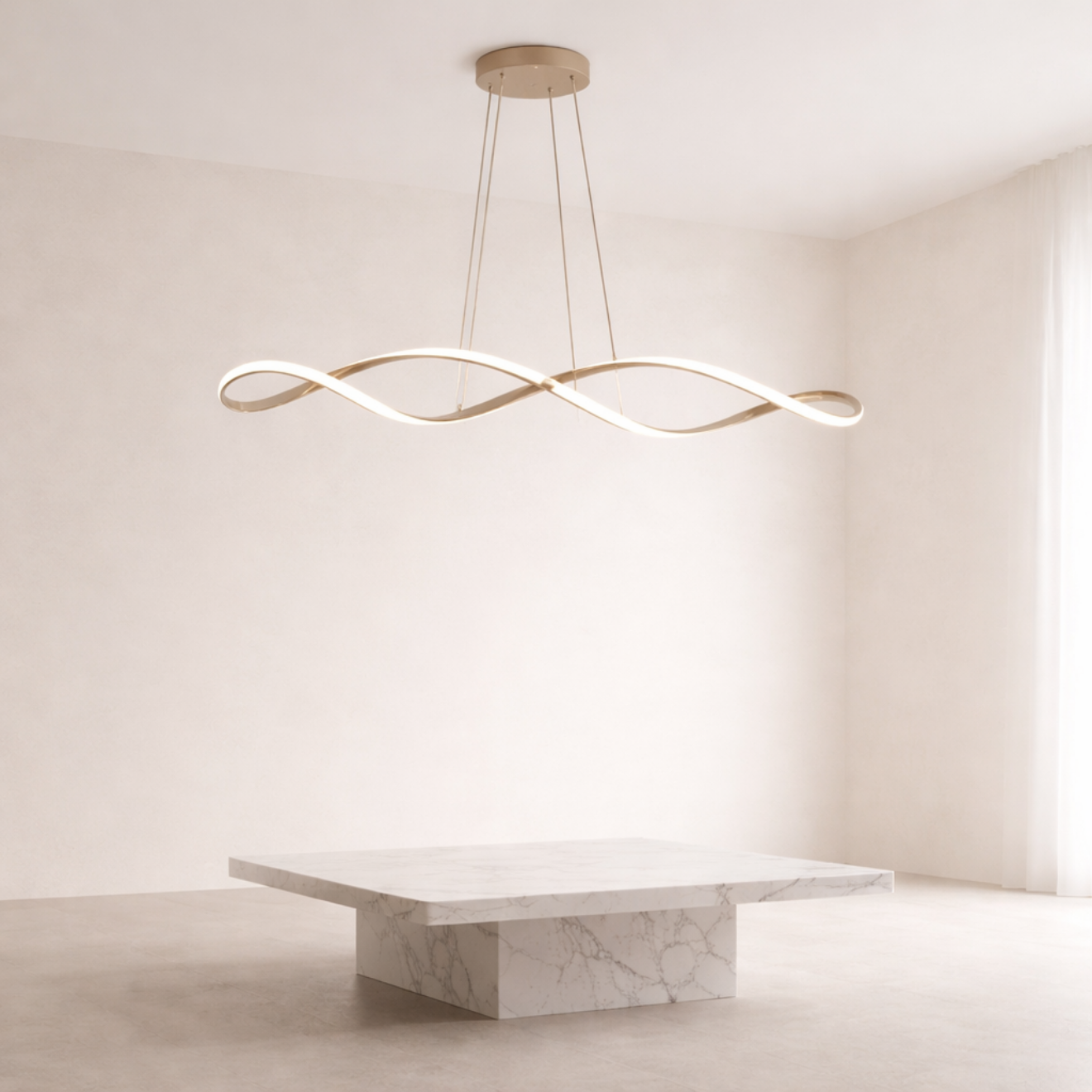 VERSA — Lustre LED Cristal Contemporain