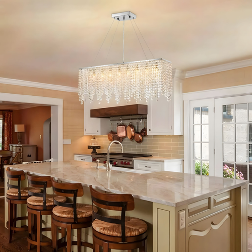 GEMME — Lustre LED Cristal Géométrique