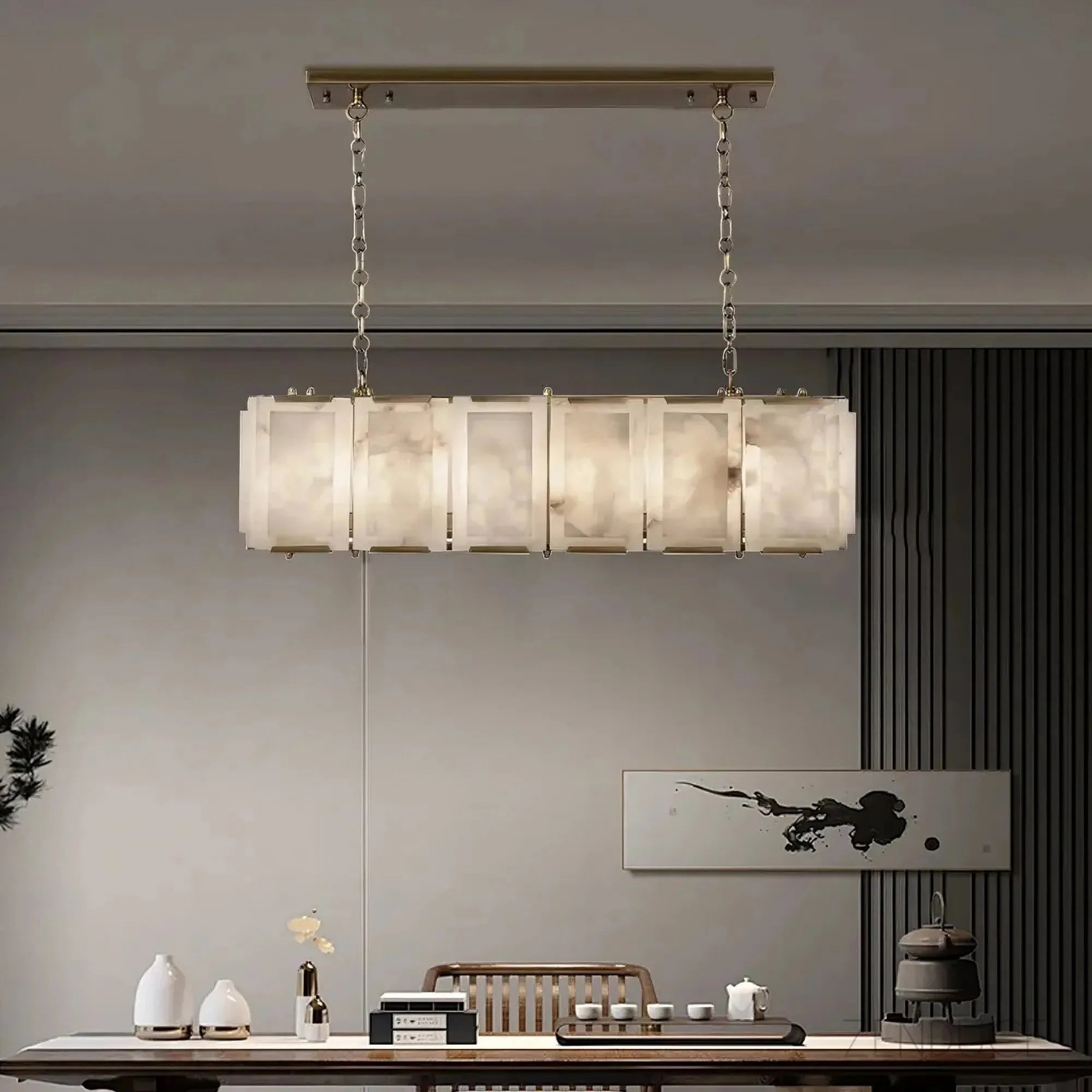 MARBRE — Lustre Cristal LED Grande Taille