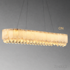OPALE — Grand Lustre Cristal LED