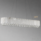 OPALE — Grand Lustre Cristal LED
