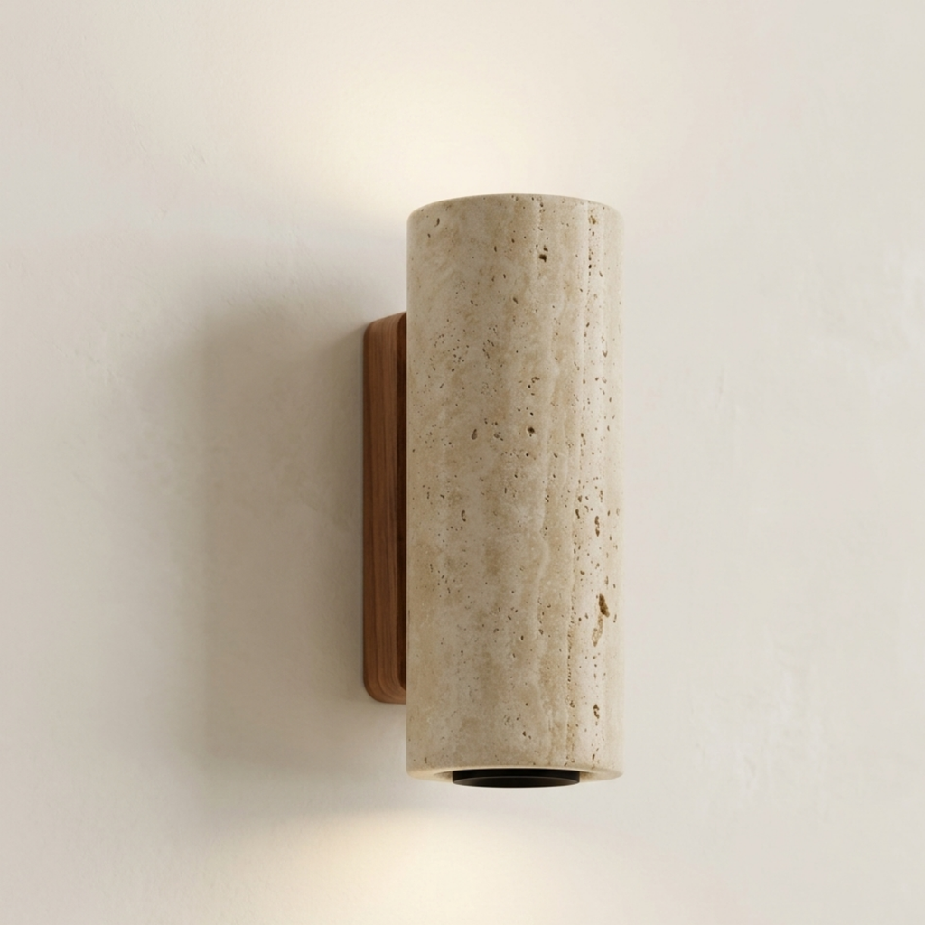 PIETRA — Applique Murale en Travertin Naturel