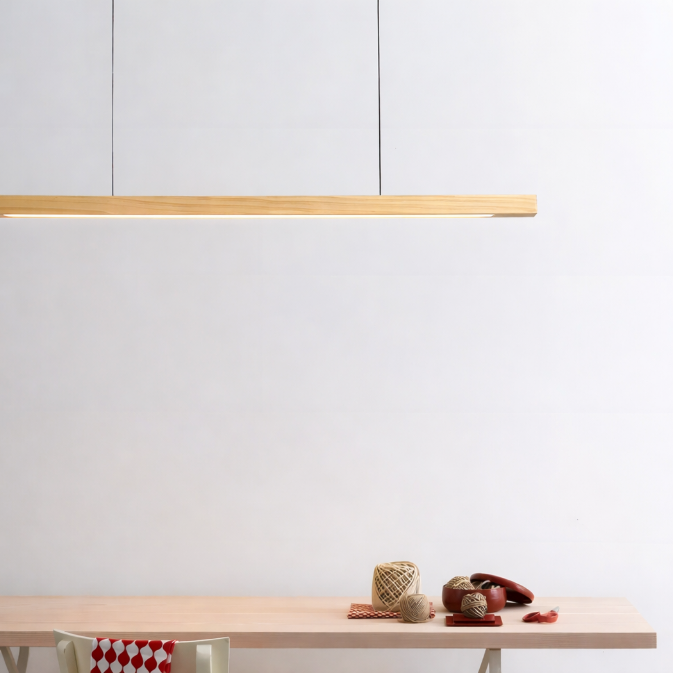 SYLVA — Suspension LED Bois & Acrylique