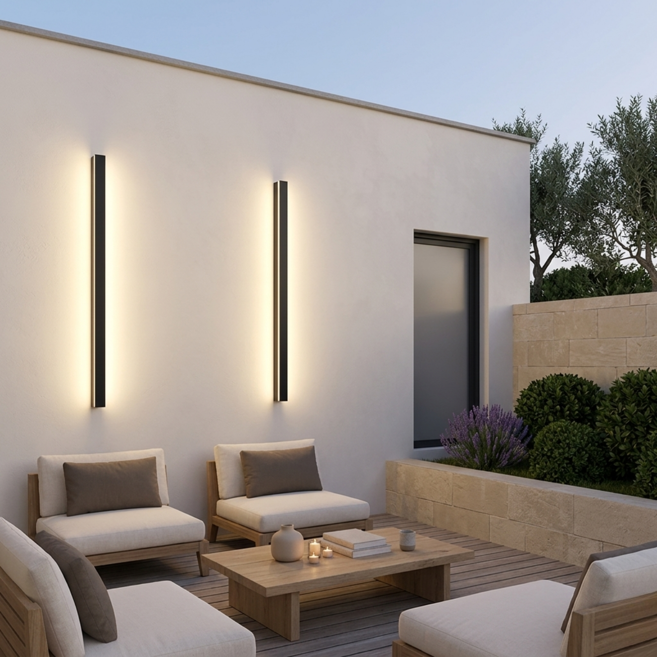 LINEA — Applique Murale LED Linéaire Aluminium Noir