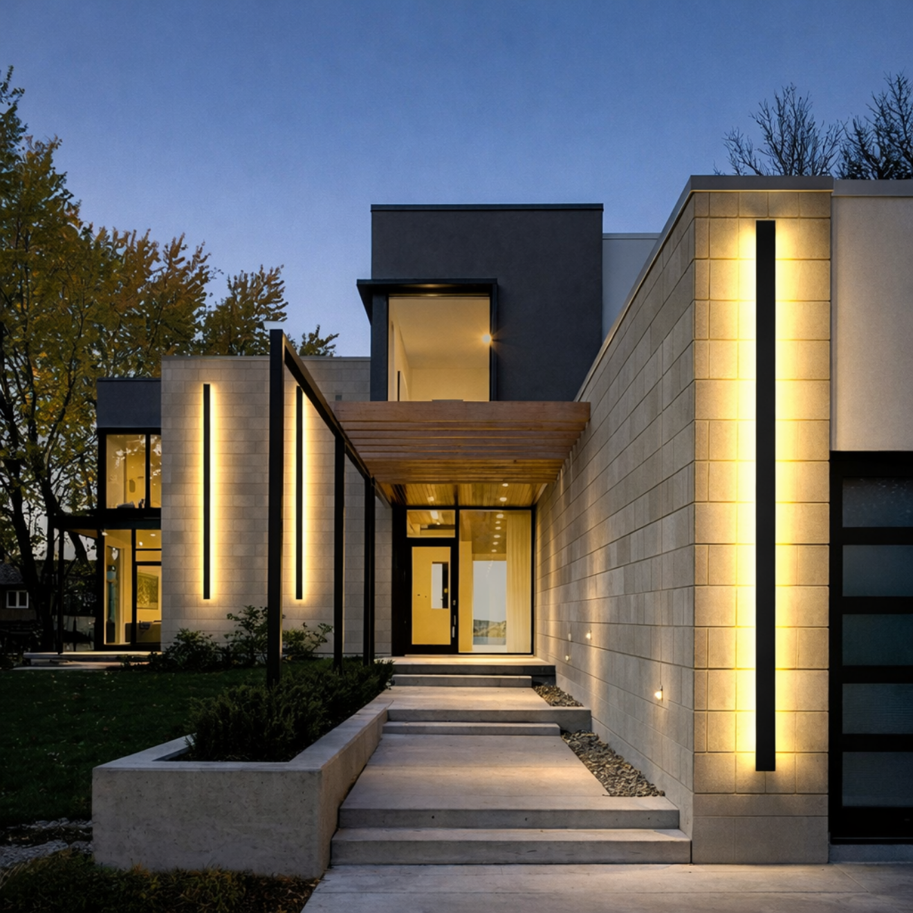 LINEA — Applique Murale LED Linéaire Aluminium Noir