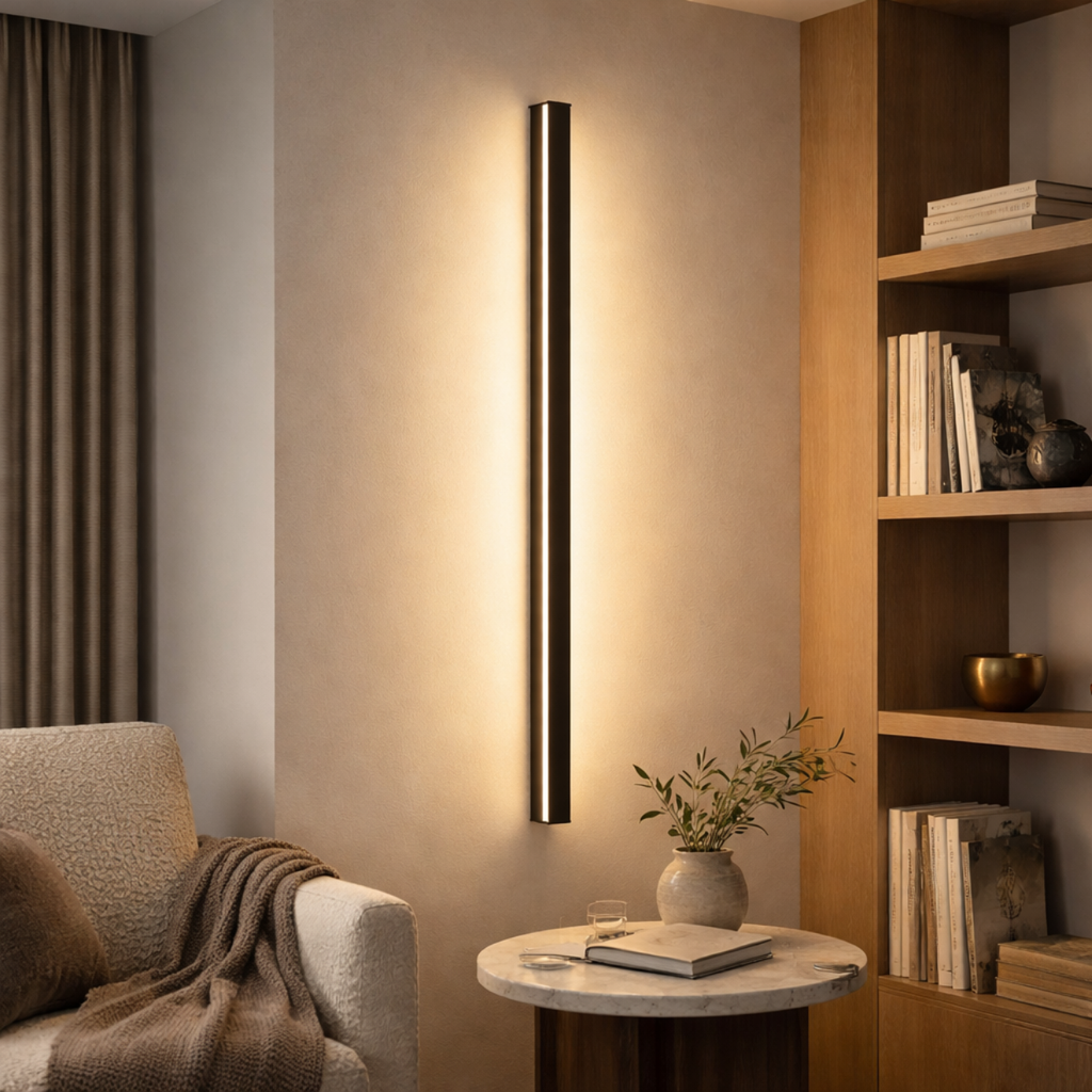 LINEA — Applique Murale LED Linéaire Aluminium Noir
